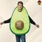 Avocado Adult Costume Funny Green Fruit Tunic with Seed Halloween Party Outfit